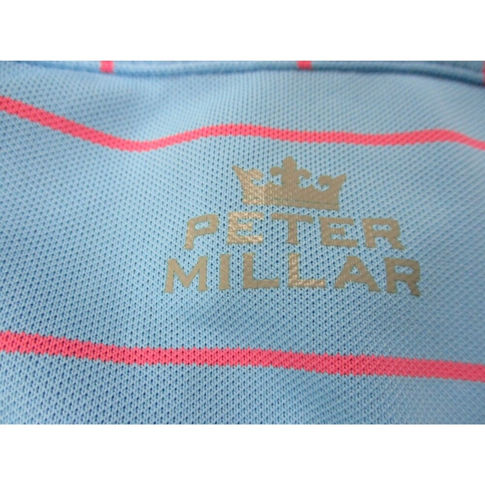 Peter Millar Polo Shirt Mens XL Blue Boulder Country Club Golf Summer Comfort - Picture 10 of 11